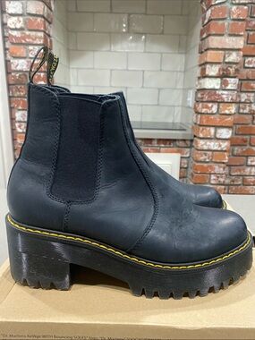 dr martens rometty ankle chelsea boot black womens 9